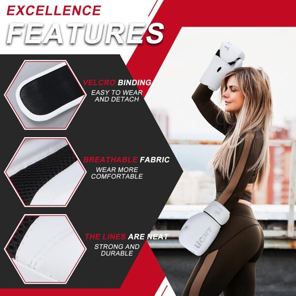 Guantes de boxeo para hombres y mujeres, guantes de entrenamiento de boxeo, guantes de boxeo MMA, Kickboxing, guantes de entrenamiento para boxeo, kickboxing, Muay Thai, MMA - Imagen 22