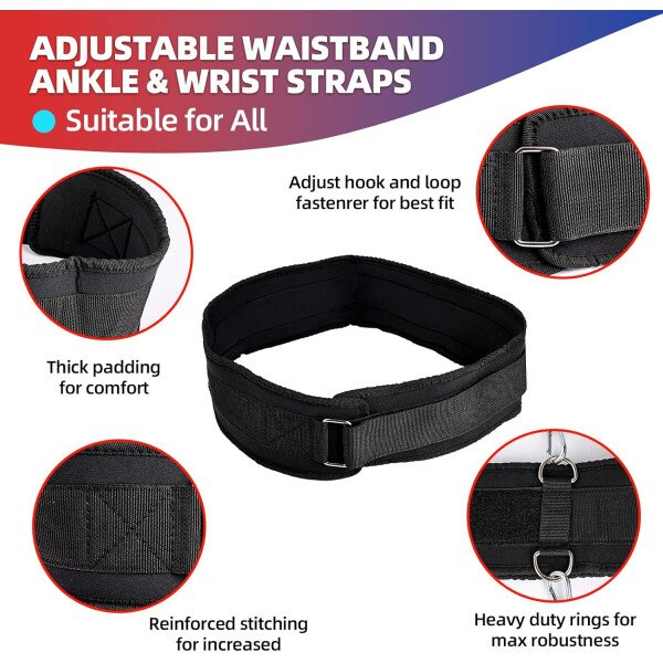 Juego de bandas de resistencia de boxeo para boxeo, artes marciales, artes marciales, bandas de ejercicio de 150 libras con puños y cinturón, banda de entrenamiento para entrenamiento de resistencia - Imagen 4