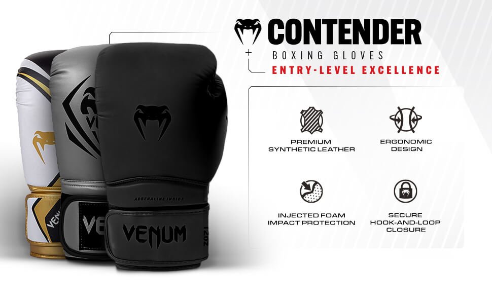 Contender boxing gloves banner