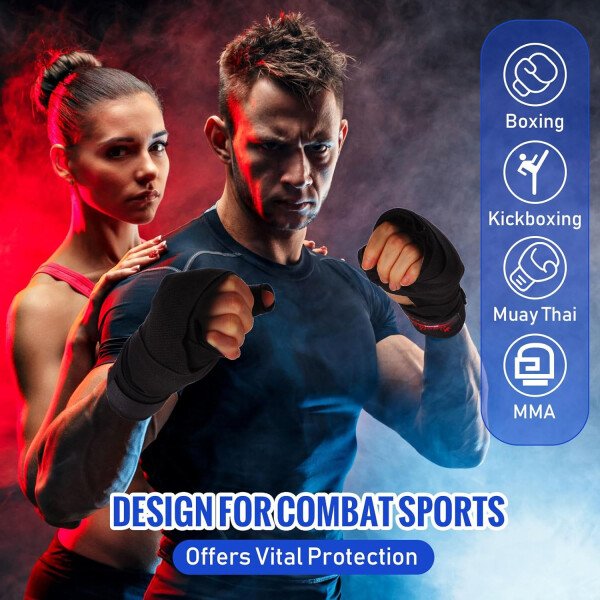 15 pares de envolturas de boxeo para mano de 180 pulgadas, vendas de mano de boxeo a granel para artes marciales deportivas para boxeo, kickboxing, kickboxing, vendas de mano de estilo mexicano para - Imagen 12