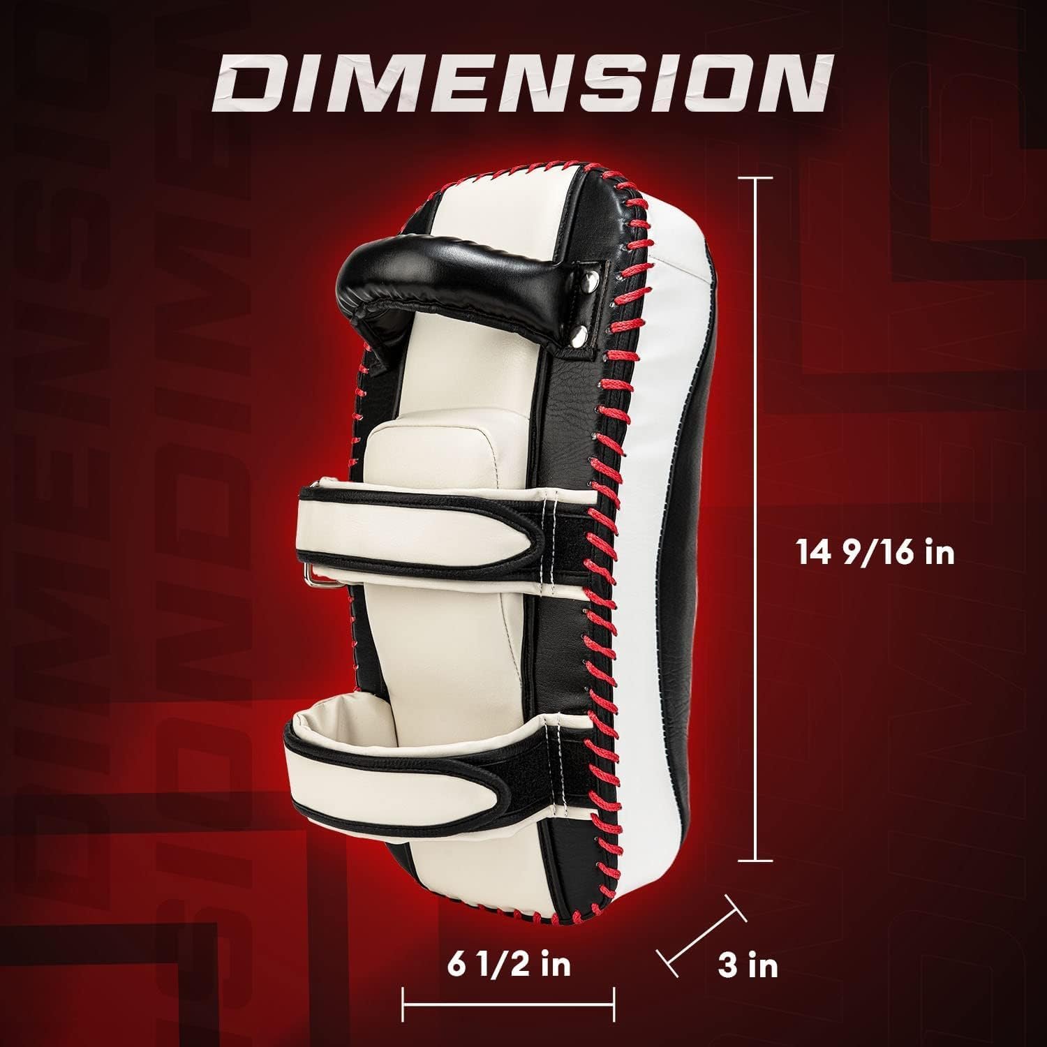Yes4All Almohadilla gruesa de boxeo curvada Thai Pad MMA Strike Kick Shield, acolchado de entrenamiento para sparring para kickboxing y defensa personal - Se vende en pares - Imagen 3