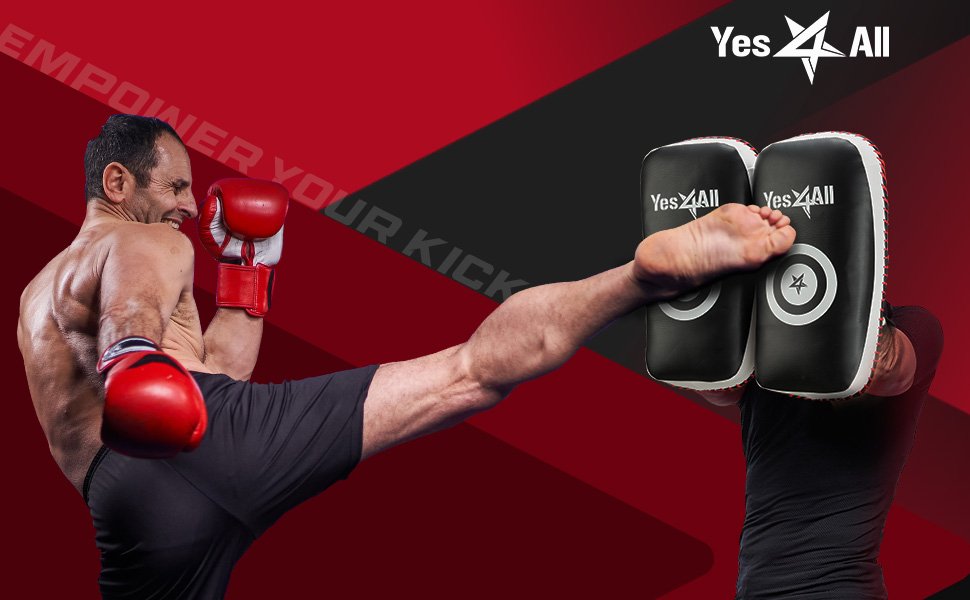 Muay Thai pads kick leg gran entrenamiento boxeo engranaje anillo jaula codo punch taekwondo cuerpo stand