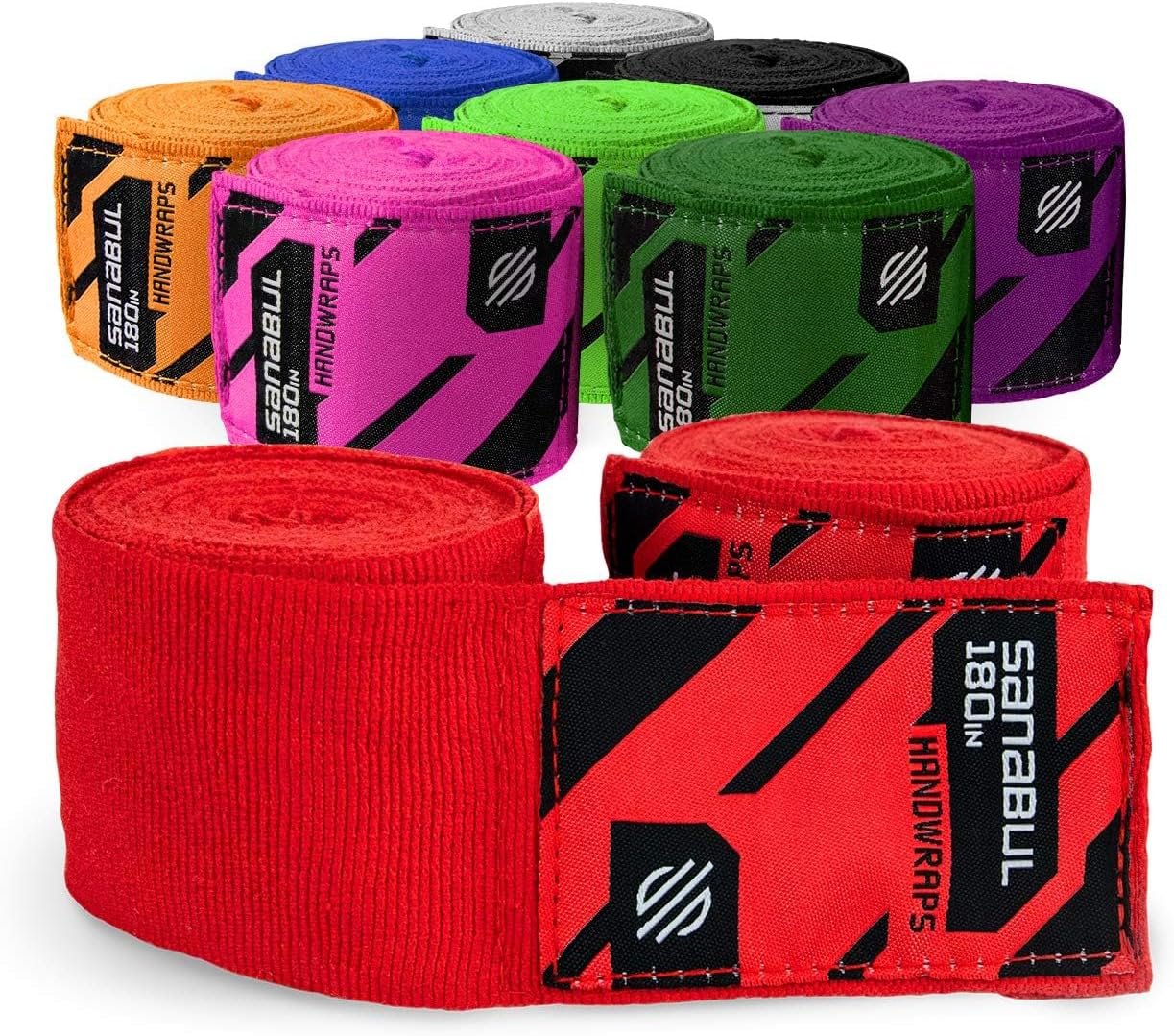 Sanabul - Vendas para mano elásticas profesionales boxeo, kickboxing, Muay Thai y artes marciales mixtas, 180 pulgadas