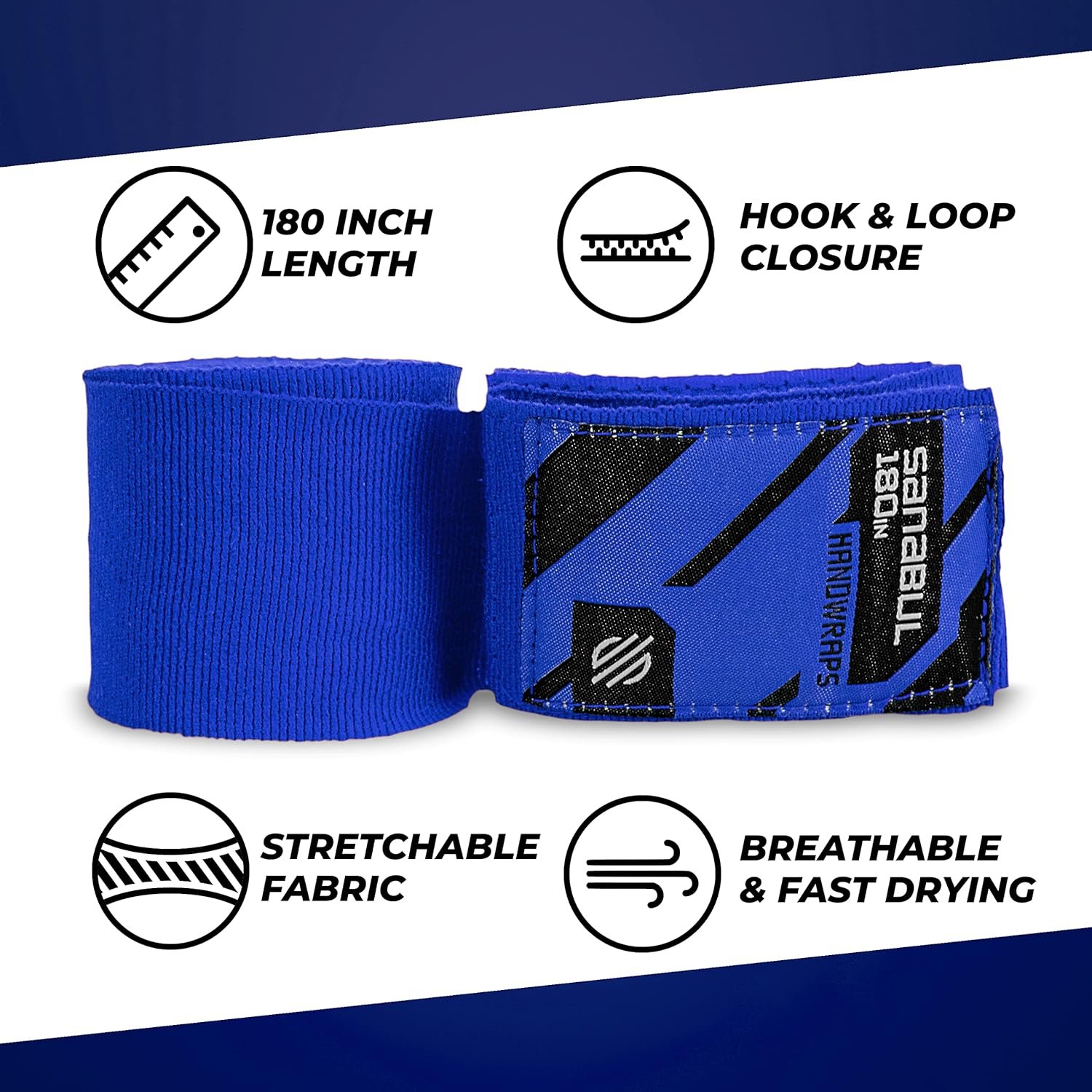 Sanabul - Vendas para mano elásticas profesionales boxeo, kickboxing, Muay Thai y artes marciales mixtas, 180 pulgadas - Imagen 17