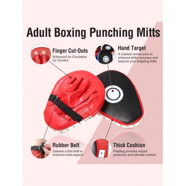 1 pieza Objetivo de práctica de dispersión de boxeo, objetivo de dispersión curvo de boxeo, equipo deportivo de entrenamiento de reacción de taekwondo para boxeo, artes marciales y acondicionamiento físico - Imagen 3