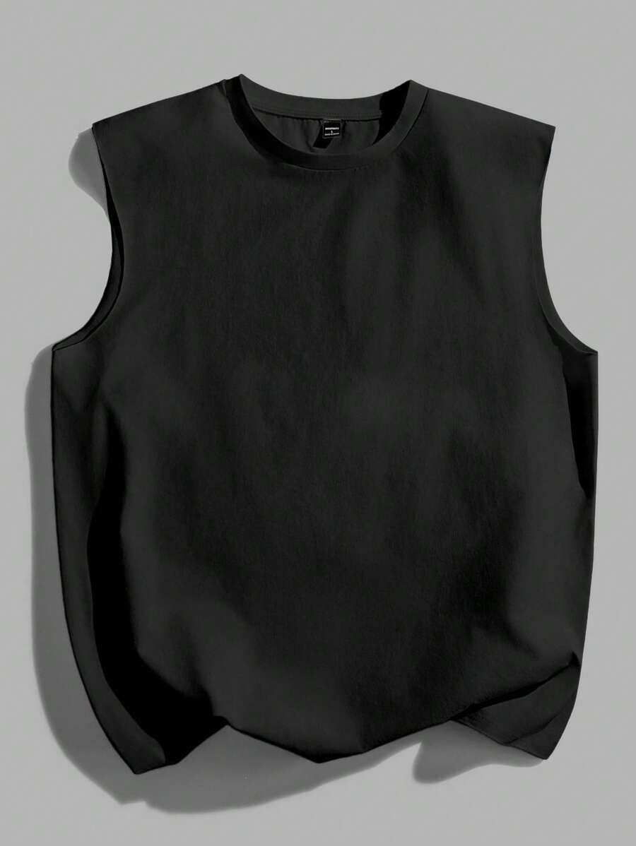 Manfinity Joysei Camiseta de tirantes holgada con estampado de guantes de boxeo vintage americano para hombres, talla estándar, blanco - Imagen 7
