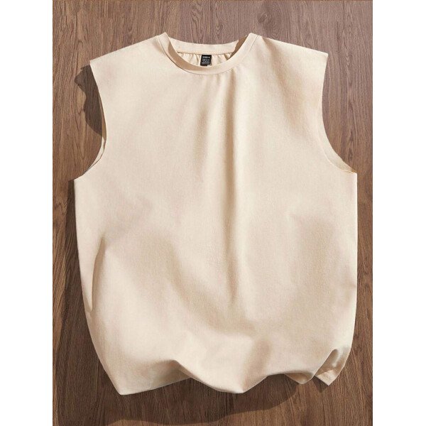Manfinity Joysei Camiseta de tirantes holgada con estampado de guantes de boxeo vintage americano para hombres, talla estándar, blanco - Imagen 14