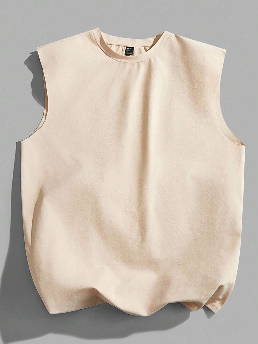 Manfinity Joysei Camiseta de tirantes holgada con estampado de guantes de boxeo vintage americano para hombres, talla estándar, blanco - Imagen 18