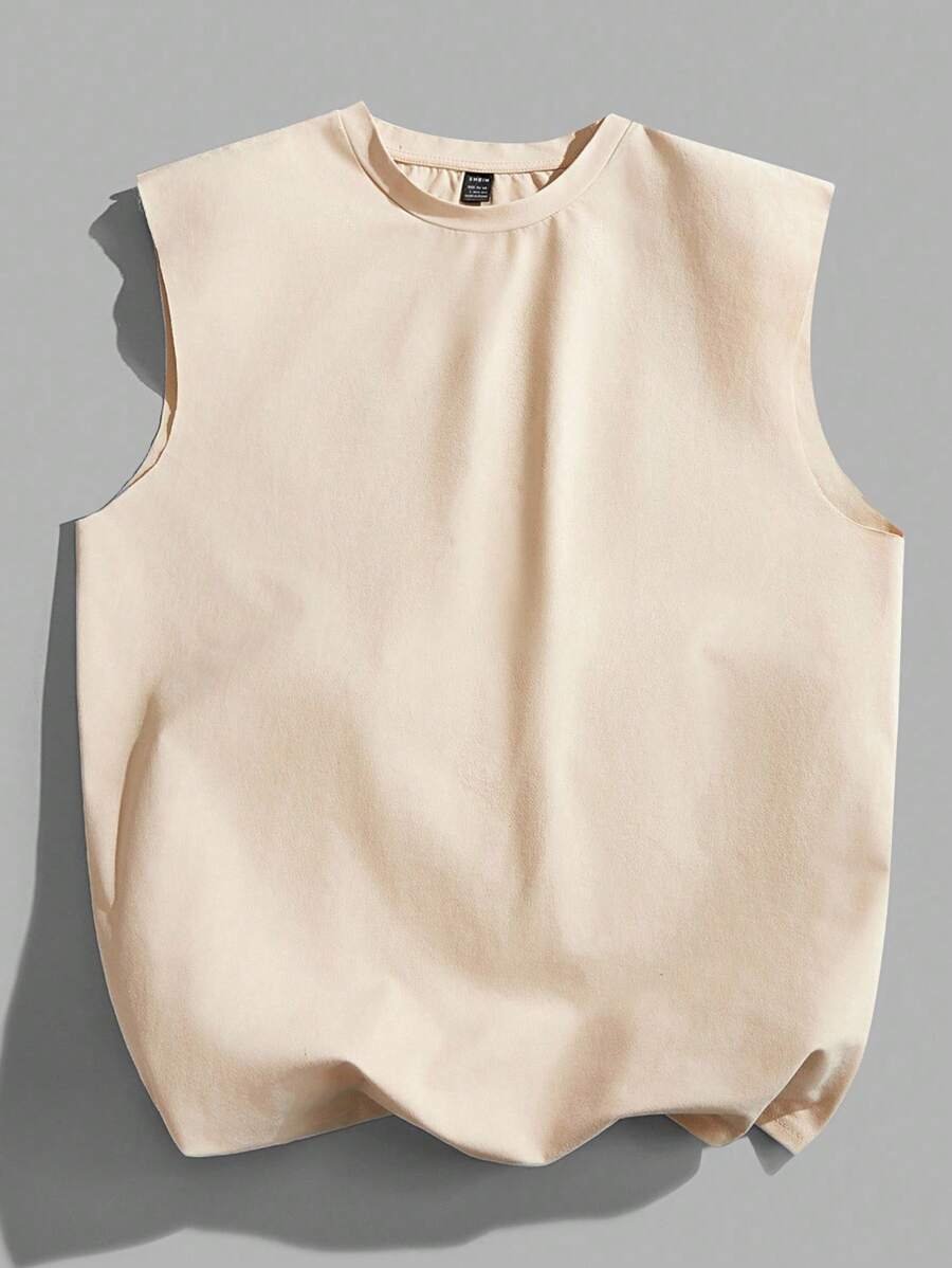 Manfinity Joysei Camiseta de tirantes holgada con estampado de guantes de boxeo vintage americano para hombres, talla estándar, blanco - Imagen 23