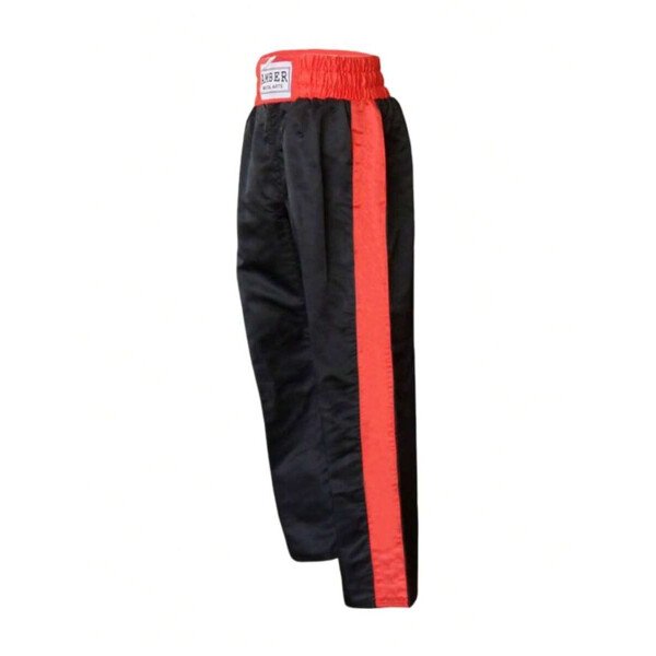 Pantalones de kickboxing de nylon/satén Amber Fight Gear con una cintura de 3" estilo boxeo y cordón, y durabilidad - Imagen 6