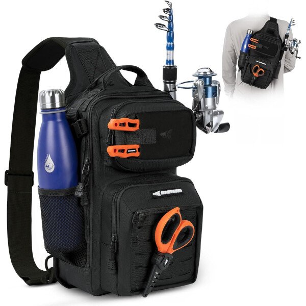 KastKing BlowBak - Bolsa táctica para aparejos de pesca, mochila de pesca ligera, almacenamiento para equipo y equipo, regalo para hombres - Imagen 2