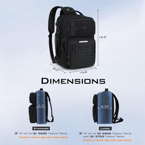 KastKing BlowBak - Bolsa táctica para aparejos de pesca, mochila de pesca ligera, almacenamiento para equipo y equipo, regalo para hombres - Imagen 10