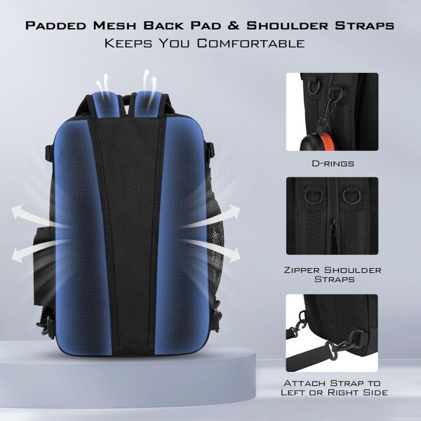 KastKing BlowBak - Bolsa táctica para aparejos de pesca, mochila de pesca ligera, almacenamiento para equipo y equipo, regalo para hombres - Imagen 13