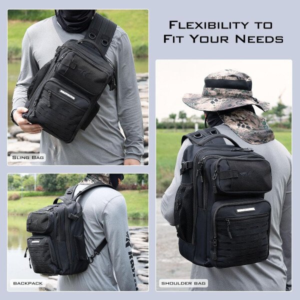 KastKing BlowBak - Bolsa táctica para aparejos de pesca, mochila de pesca ligera, almacenamiento para equipo y equipo, regalo para hombres - Imagen 14