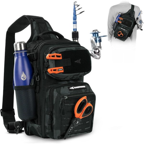 KastKing BlowBak - Bolsa táctica para aparejos de pesca, mochila de pesca ligera, almacenamiento para equipo y equipo, regalo para hombres - Imagen 36