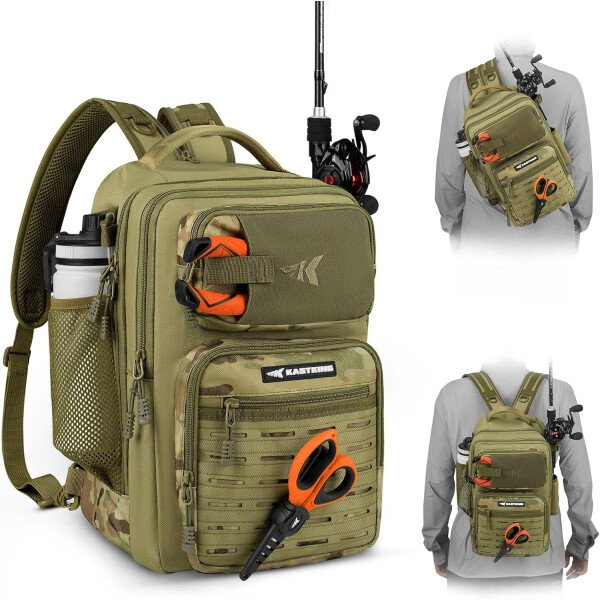 KastKing BlowBak - Bolsa táctica para aparejos de pesca, mochila de pesca ligera, almacenamiento para equipo y equipo, regalo para hombres - Imagen 43