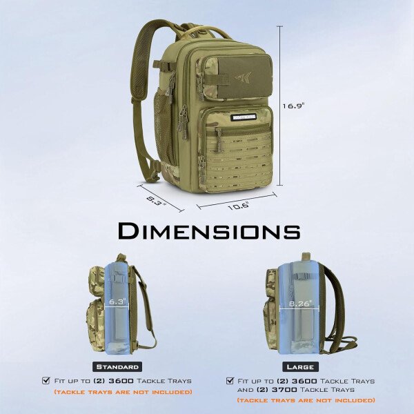 KastKing BlowBak - Bolsa táctica para aparejos de pesca, mochila de pesca ligera, almacenamiento para equipo y equipo, regalo para hombres - Imagen 44