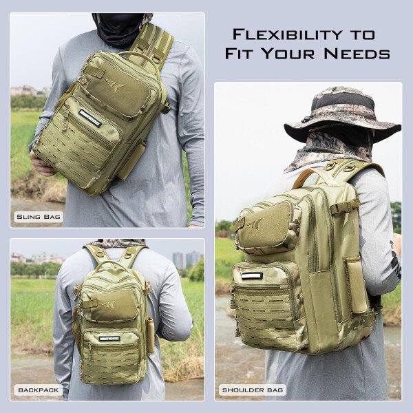 KastKing BlowBak - Bolsa táctica para aparejos de pesca, mochila de pesca ligera, almacenamiento para equipo y equipo, regalo para hombres - Imagen 48