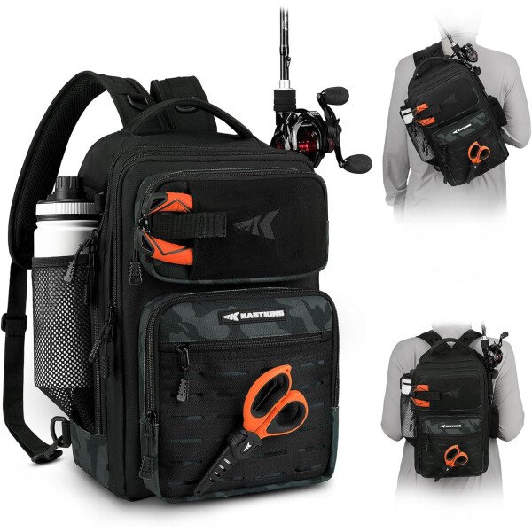 KastKing BlowBak - Bolsa táctica para aparejos de pesca, mochila de pesca ligera, almacenamiento para equipo y equipo, regalo para hombres - Imagen 50