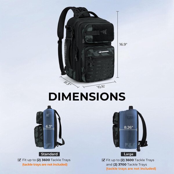 KastKing BlowBak - Bolsa táctica para aparejos de pesca, mochila de pesca ligera, almacenamiento para equipo y equipo, regalo para hombres - Imagen 51