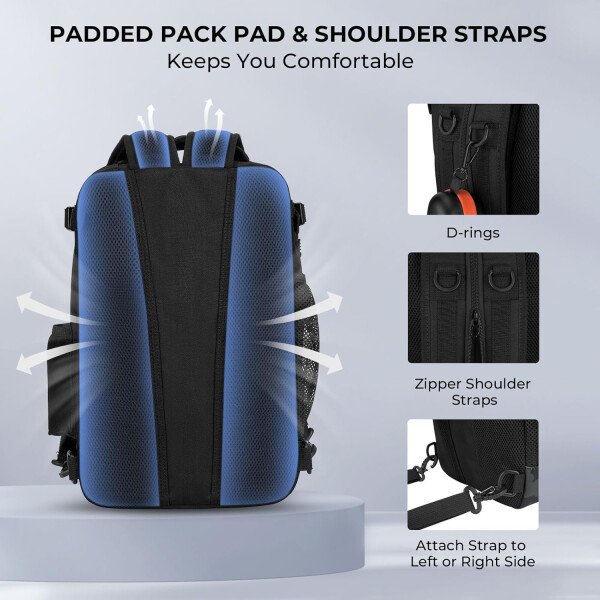 KastKing BlowBak - Bolsa táctica para aparejos de pesca, mochila de pesca ligera, almacenamiento para equipo y equipo, regalo para hombres - Imagen 54