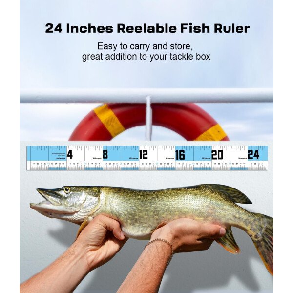 Equipo de pesca profesional y herramientas de herramientas Kit de accesorios con alicates de pesca, cuchillo de filete, tijeras, pinza de labios de pescado, regla de pescado, regalos de pesca - Imagen 7