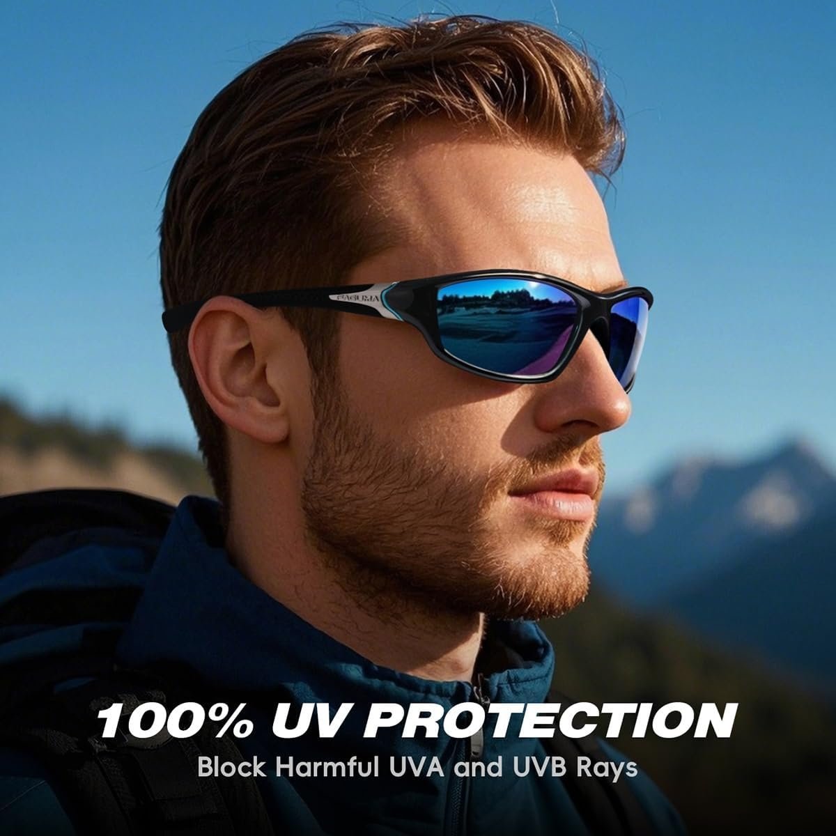 Gafas de sol polarizadas para hombre, ciclismo, conducir, pesca, 100% protección UV - Imagen 2