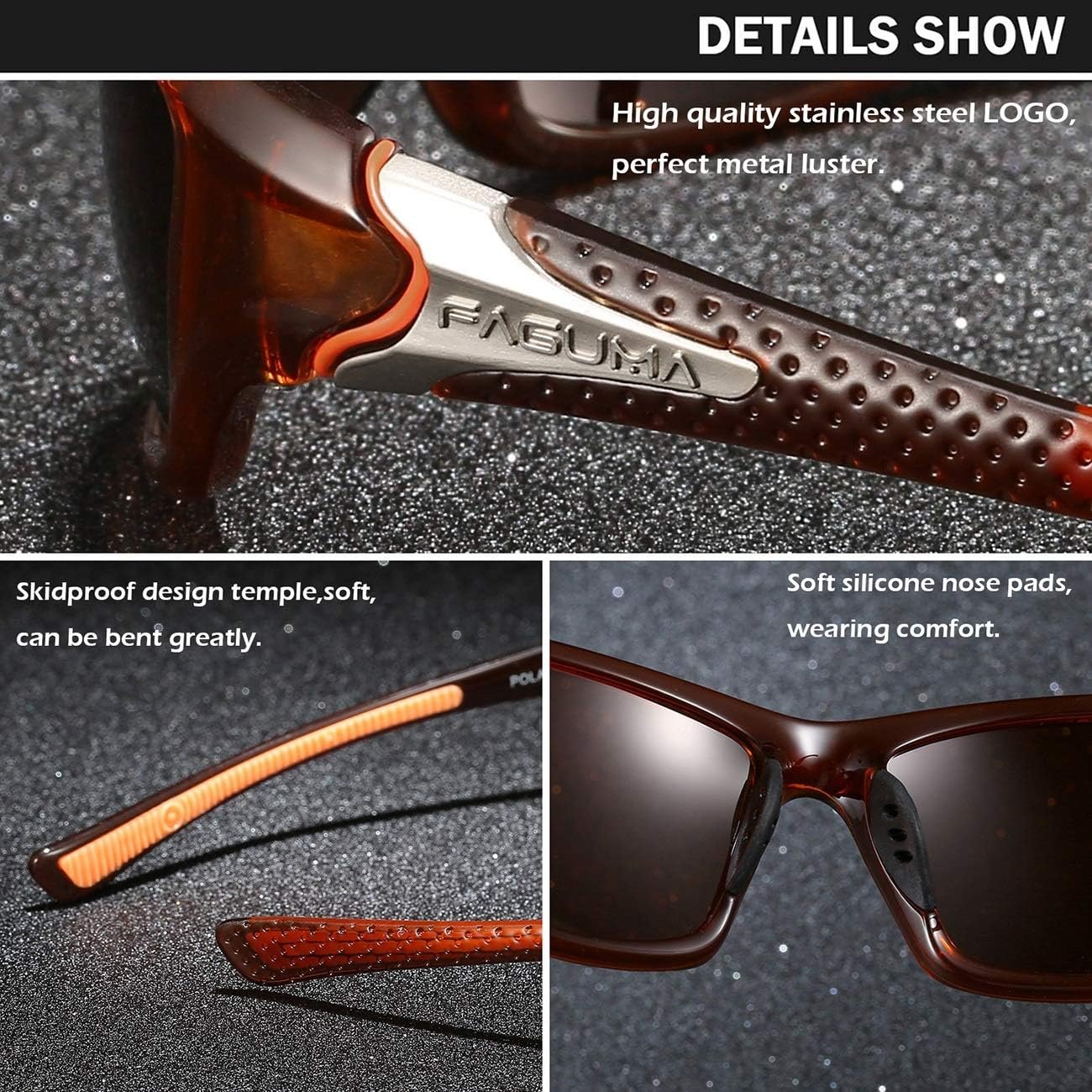 Gafas de sol polarizadas para hombre, ciclismo, conducir, pesca, 100% protección UV - Imagen 11
