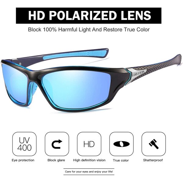 Gafas de sol polarizadas para hombre, ciclismo, conducir, pesca, 100% protección UV - Imagen 17