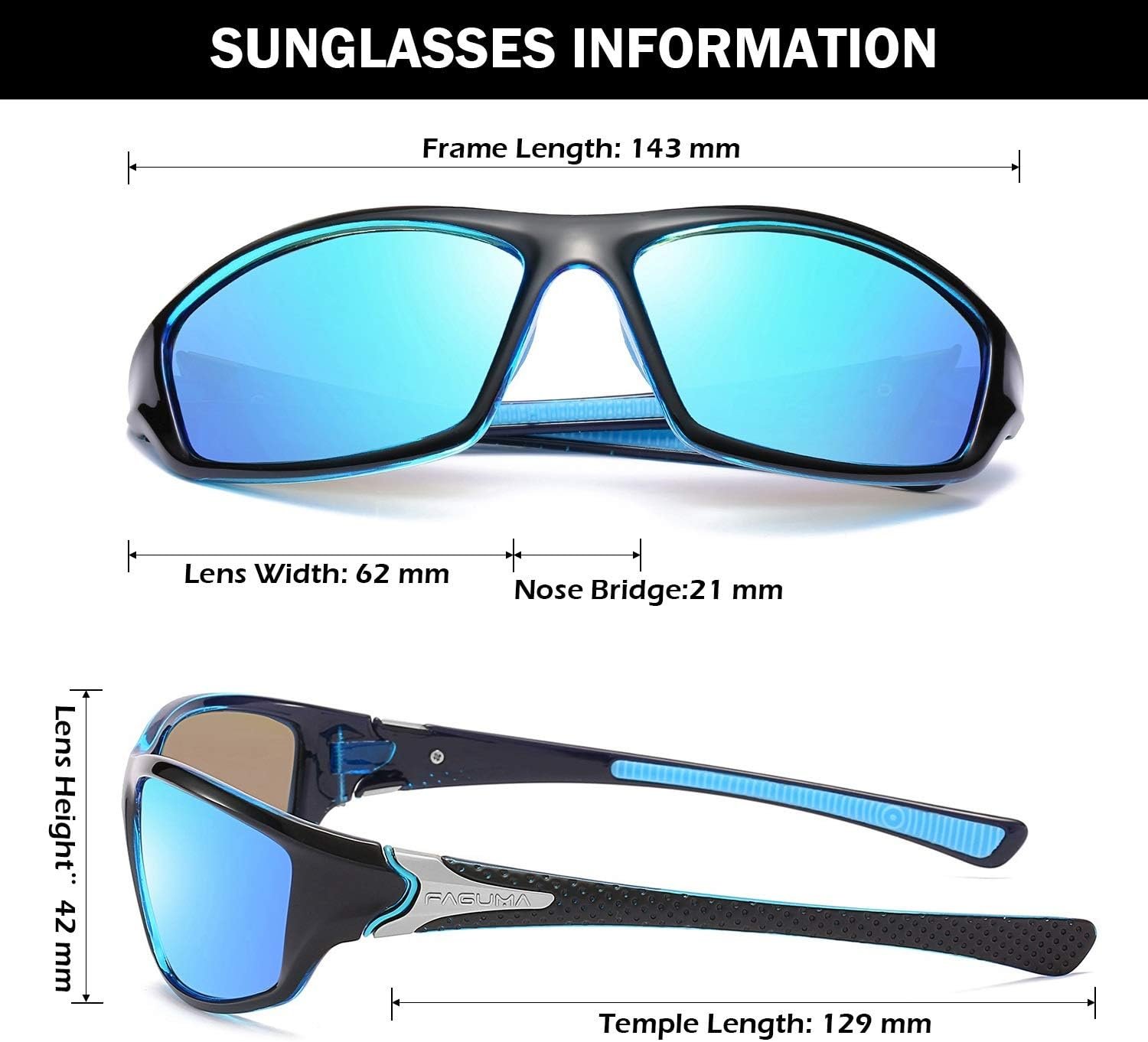 Gafas de sol polarizadas para hombre, ciclismo, conducir, pesca, 100% protección UV - Imagen 18