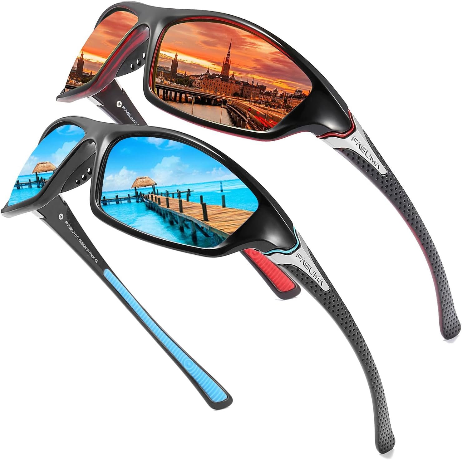 Gafas de sol polarizadas para hombre, ciclismo, conducir, pesca, 100% protección UV - Imagen 22