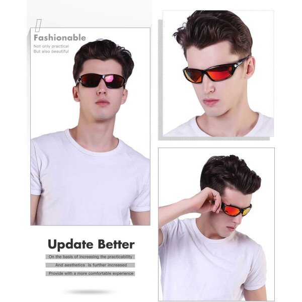Gafas de sol polarizadas para hombre, ciclismo, conducir, pesca, 100% protección UV - Imagen 26
