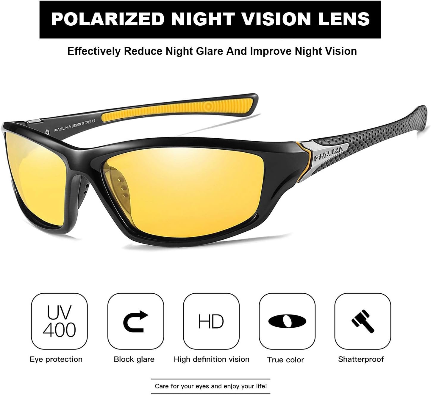 Gafas de sol polarizadas para hombre, ciclismo, conducir, pesca, 100% protección UV - Imagen 30
