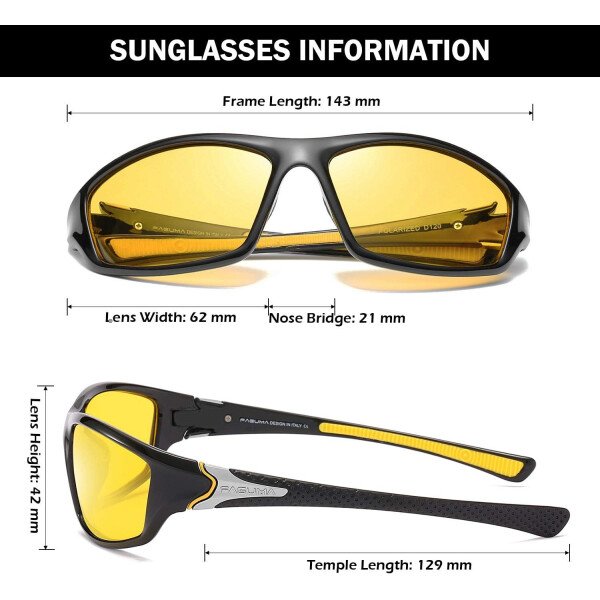 Gafas de sol polarizadas para hombre, ciclismo, conducir, pesca, 100% protección UV - Imagen 31