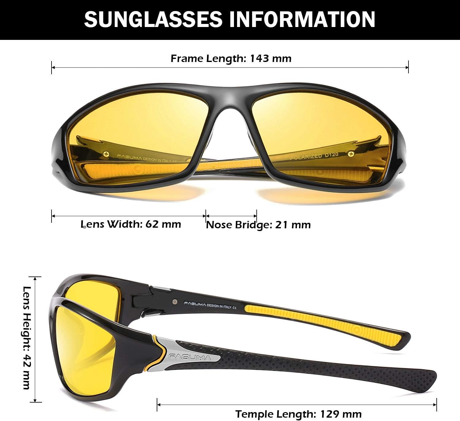 Gafas de sol polarizadas para hombre, ciclismo, conducir, pesca, 100% protección UV - Imagen 31