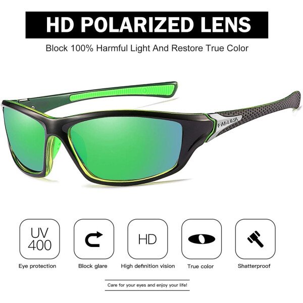 Gafas de sol polarizadas para hombre, ciclismo, conducir, pesca, 100% protección UV - Imagen 37