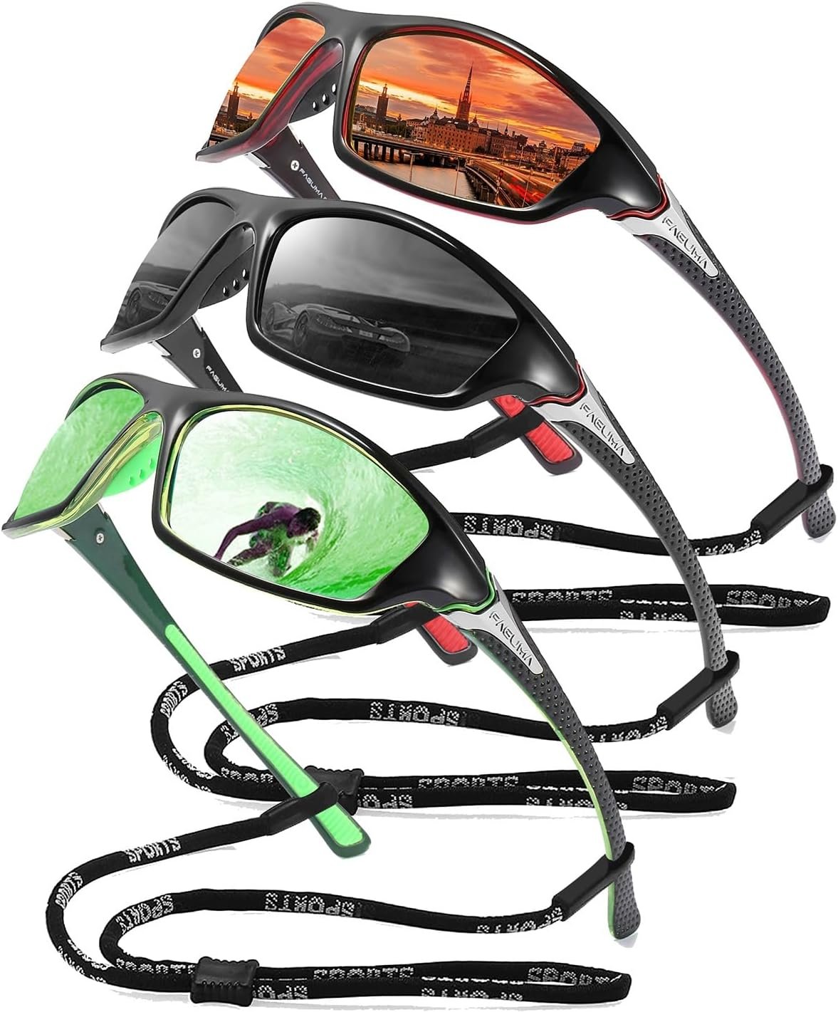 Gafas de sol polarizadas para hombre, ciclismo, conducir, pesca, 100% protección UV - Imagen 39