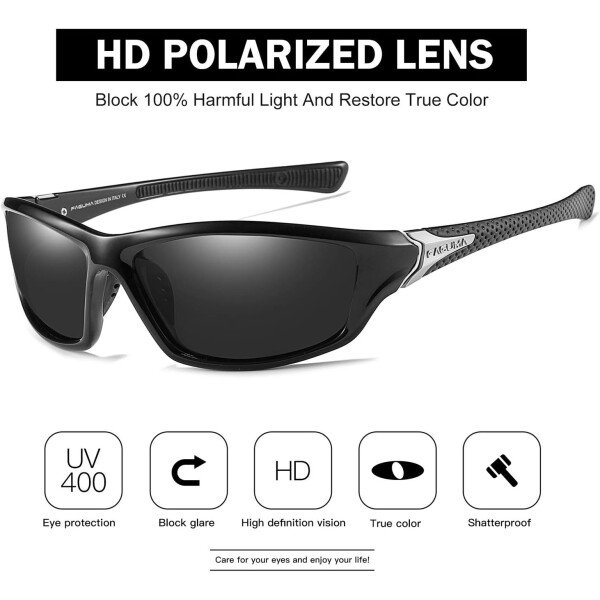 Gafas de sol polarizadas para hombre, ciclismo, conducir, pesca, 100% protección UV - Imagen 42