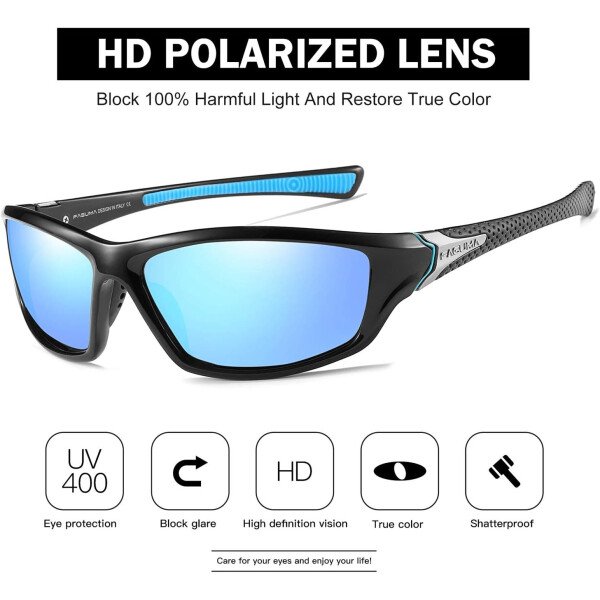 Gafas de sol polarizadas para hombre, ciclismo, conducir, pesca, 100% protección UV - Imagen 45