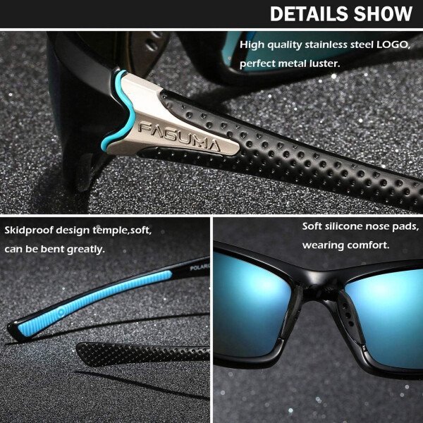 Gafas de sol polarizadas para hombre, ciclismo, conducir, pesca, 100% protección UV - Imagen 46
