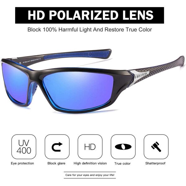 Gafas de sol polarizadas para hombre, ciclismo, conducir, pesca, 100% protección UV - Imagen 48