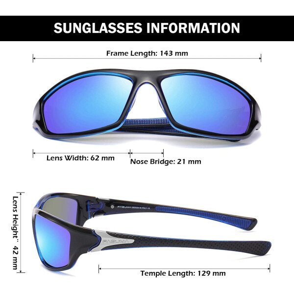 Gafas de sol polarizadas para hombre, ciclismo, conducir, pesca, 100% protección UV - Imagen 49