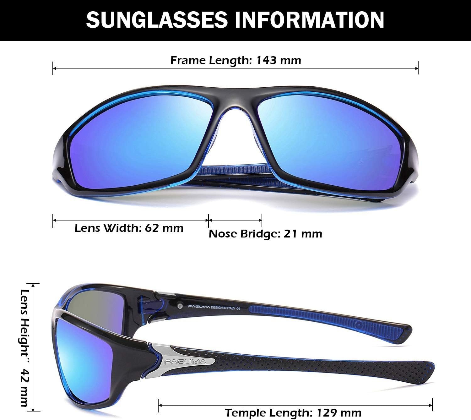 Gafas de sol polarizadas para hombre, ciclismo, conducir, pesca, 100% protección UV - Imagen 49