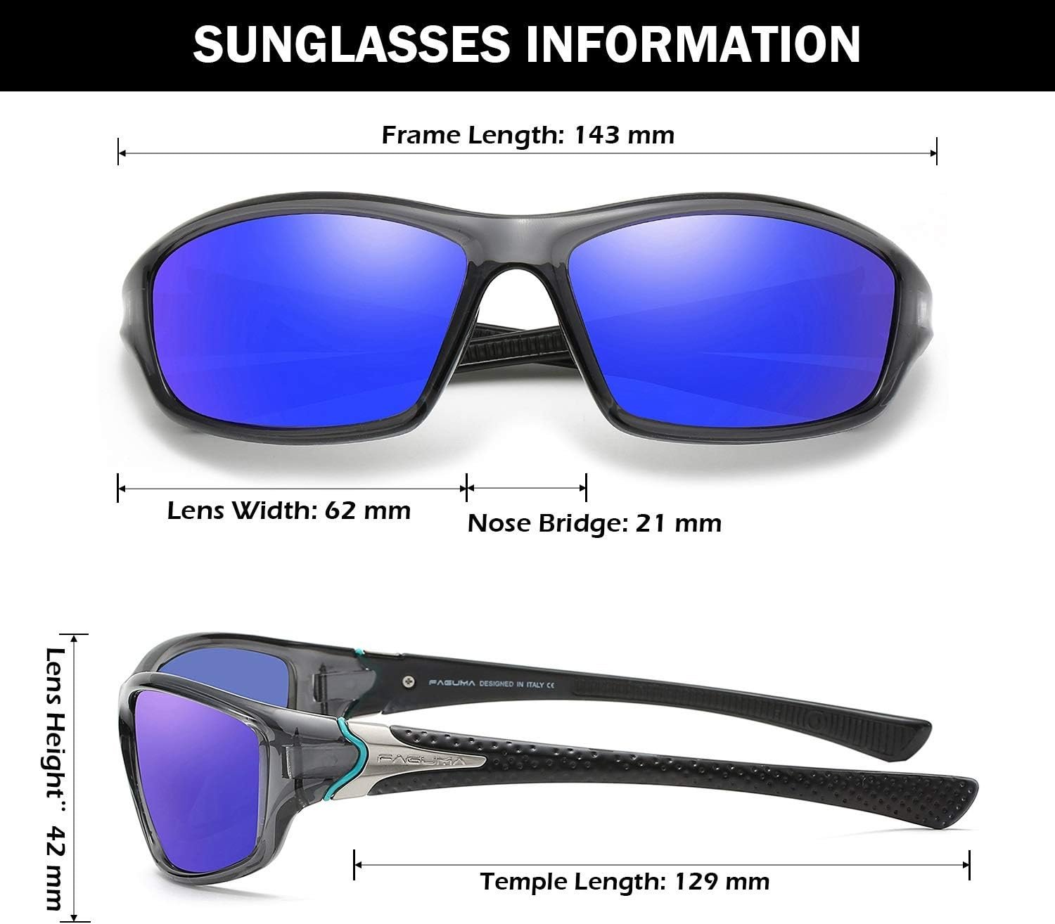 Gafas de sol polarizadas para hombre, ciclismo, conducir, pesca, 100% protección UV - Imagen 55