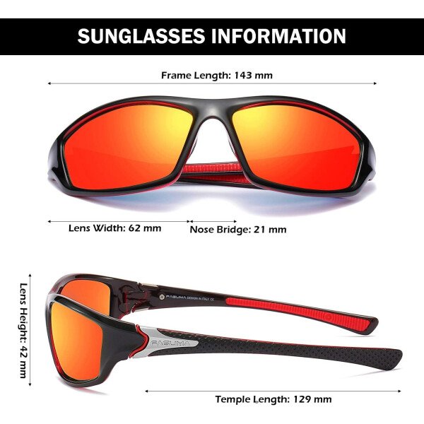 Gafas de sol polarizadas para hombre, ciclismo, conducir, pesca, 100% protección UV - Imagen 58