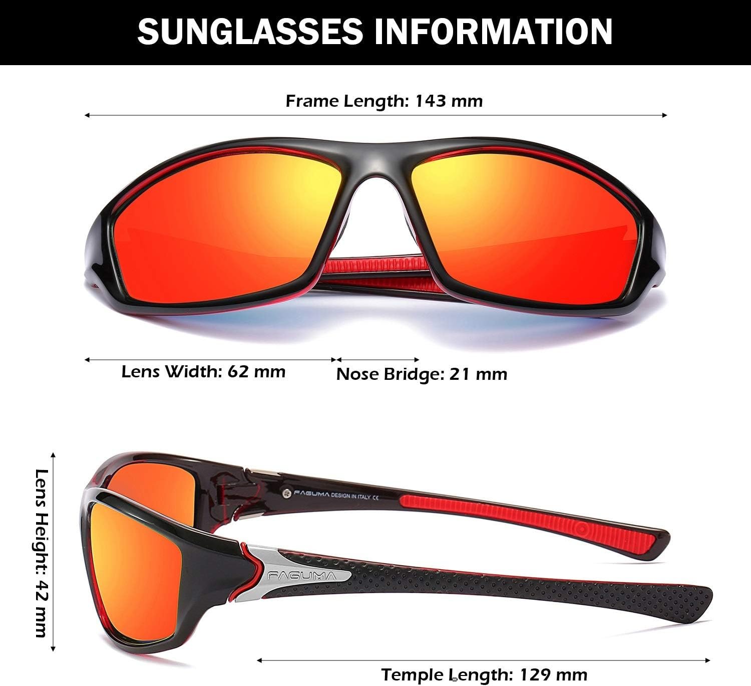 Gafas de sol polarizadas para hombre, ciclismo, conducir, pesca, 100% protección UV - Imagen 58