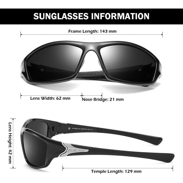 Gafas de sol polarizadas para hombre, ciclismo, conducir, pesca, 100% protección UV - Imagen 61