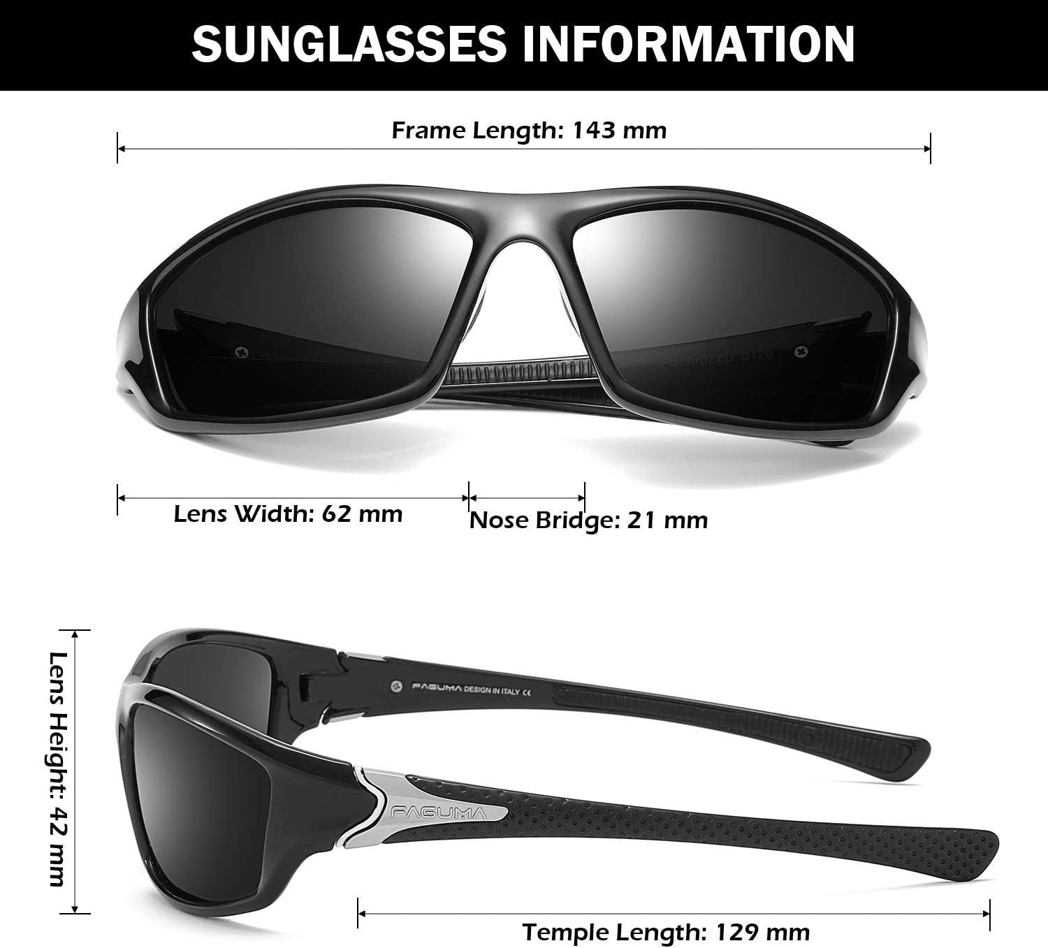 Gafas de sol polarizadas para hombre, ciclismo, conducir, pesca, 100% protección UV - Imagen 61