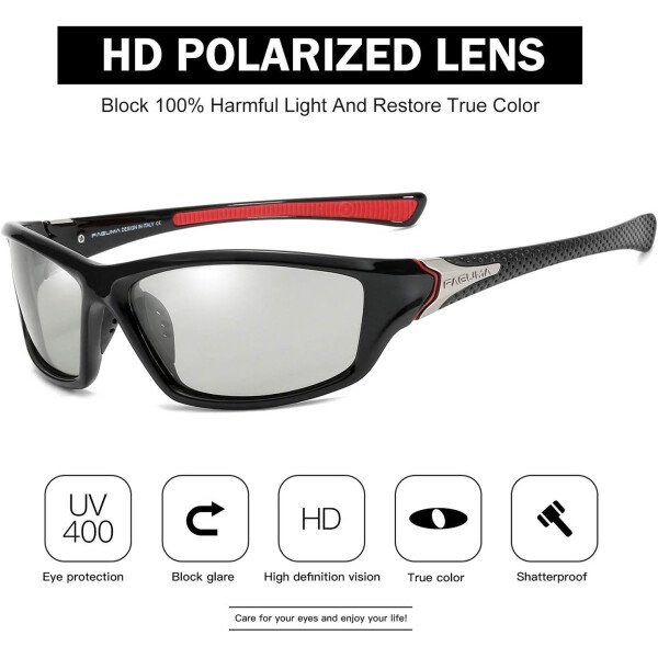 Gafas de sol polarizadas para hombre, ciclismo, conducir, pesca, 100% protección UV - Imagen 64