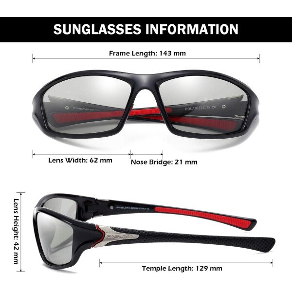 Gafas de sol polarizadas para hombre, ciclismo, conducir, pesca, 100% protección UV - Imagen 65